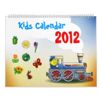 Colorful 2012 Kids Calendar
