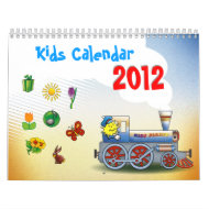 Colorful 2012 Kids Calendar calendar
