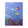 Colorful 3d Angelfish Post Card