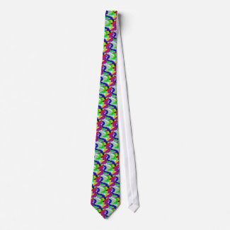 colorful 64329 abstract design neck tie