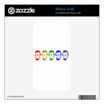Colorful Abe Lincoln Abstract Art iPhone 4S Skins