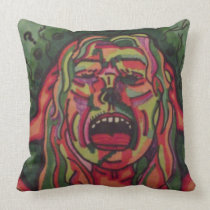 colorful absract woman pillow