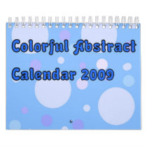 Colorful Abstract 2009 Calendar calendars