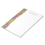 Colorful Abstract Art Edge Custom Notepad