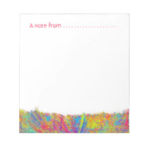 Colorful Abstract Art Edge Custom Notepad notepads