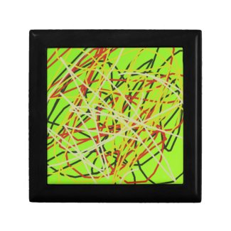 colorful abstract art keepsake boxes