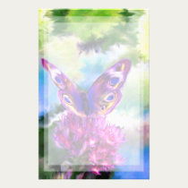 Colorful Abstract Butterfly stationery