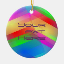 Colorful Abstract Christmas Ornaments