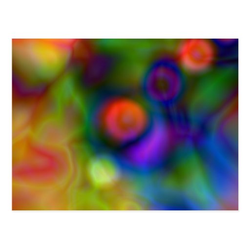 Colorful abstract design (1) post card