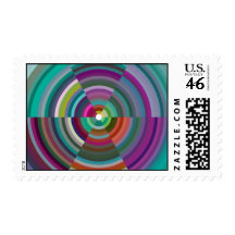 Colorful Abstract Design Stamps