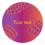 Colorful Abstract Design Round Sticker