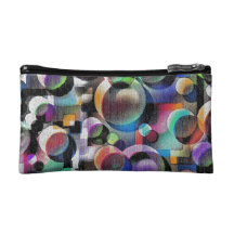 Colorful abstract design with every shape cosmetic bags