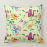 colorful abstract floral pillows