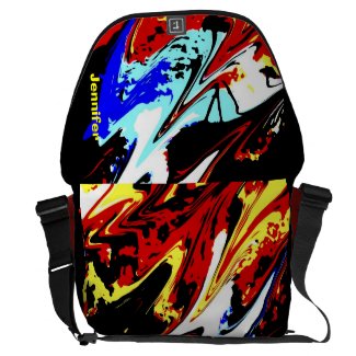 Colorful Abstract, Large Messenger Bag