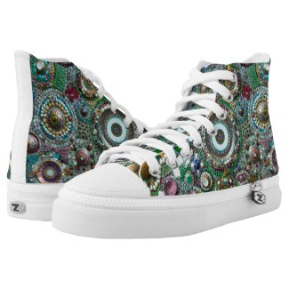 Colorful Abstract Mosaic Printed Shoes