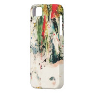 Colorful Abstract Nature Painting on iPhone 5 Cover For iPhone 5/5S