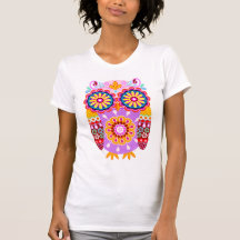 Colorful Abstract Owl Shirt