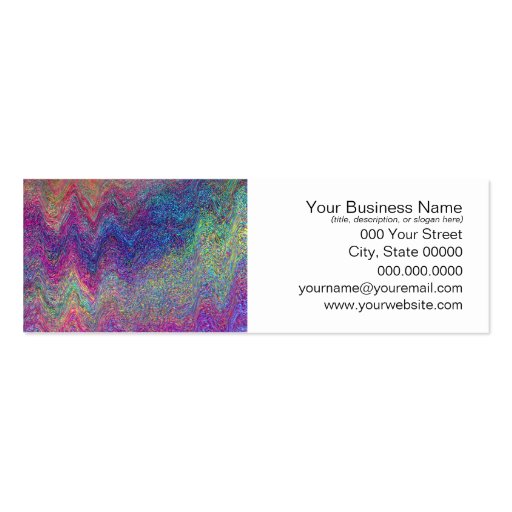 Colorful Abstract Painting Business Card Templates (front side)