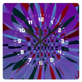 Colorful Abstract Pattern Wall Clock