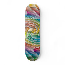 Colorful Abstract Patterned Skateboard