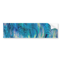 Colorful  Abstract Peacock Art Bumper Stickers
