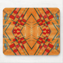 Colorful Abstract Red Design - Hand Painted Mousepad