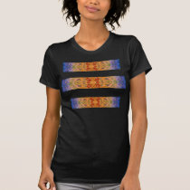 Colorful Abstract Red Design - Hand Painted t-shirts