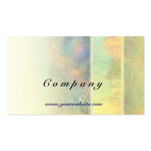 Colorful Abstract Reeds Business Cards (back side)