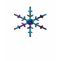 Colorful Abstract Snowflake t-shirts