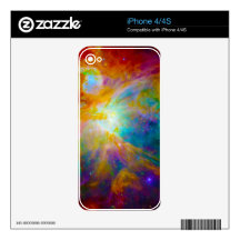 Colorful Abstract Stars Deep Space iPhone 4S Skin
