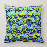 Colorful Abstract Swirls & Curls Pillows