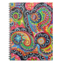 Colorful Abstract Tribal Art Notebook