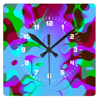 Colorful Abstract Wall Clock