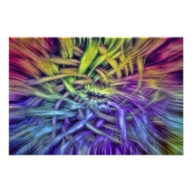 Colorful Abstract Weave Design Photographic Print