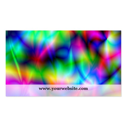 Colorful Abstraction Business Card (back side)