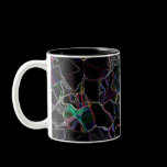 Colorful accented Black Mug mugs