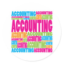 Colorful Accounting Round Stickers