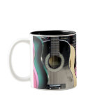 Colorful Acoustic Guitars Coffee Mug