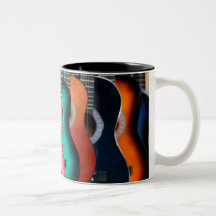 Colorful Acoustic Guitars Coffee Mug