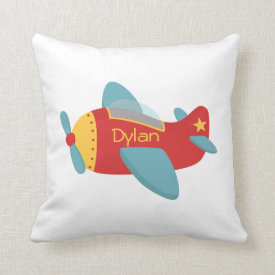 Colorful & Adorable Cartoon Aeroplane Pillows