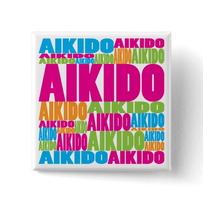 Colorful Aikido Pinback button