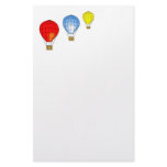 Colorful air balloons stationery