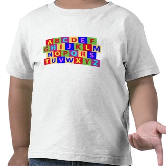 Colorful Alphabet shirt
