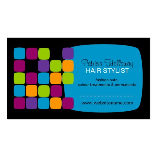 Colorful and Bold Squares Business Cards