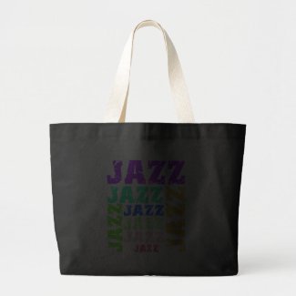 Colorful and cool jazz tote bag