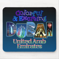Colorful and Exciting Dubai mousepads by tempera70 Colorful and Exciting Dubai mousepads