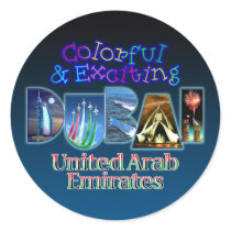 Colorful and Exciting Dubai Sticker