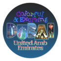 Colorful and Exciting Dubai stickers