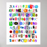 Colorful and Fun Depiction of Pi Posters