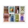 Colorful and inviting doorways post cards